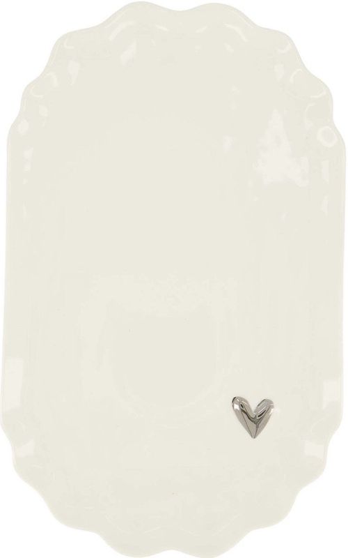 Zusss - Stylingbord - Keramiek - Wit/Zilver