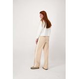 Zusss - Wijde Broek - Beige - Jersey