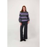 Zusss - Straight High Waist Pantalon - Zwart