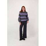 Zusss - Straight High Waist Pantalon - Zwart