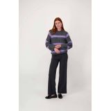 Zusss - Straight High Waist Pantalon - Zwart