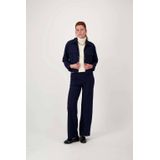 Zusss - Straight Regular Waist Pantalon - Donkerblauw