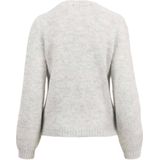 Zusss Vest Gebreid Vest In Bomberstyle Met Strass 0306 087 0009 Middengrijs Dames Maat - XS