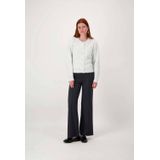 Zusss Vest Gebreid Vest In Bomberstyle Met Strass 0306 087 0009 Middengrijs Dames Maat - XS