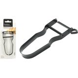 Excellent Houseware Kook/keuken gerei - schilmes/dunschiller - zwart - RVS - 11 x 5 cm