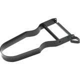 Excellent Houseware Kook/keuken gerei - schilmes/dunschiller - zwart - RVS - 11 x 5 cm