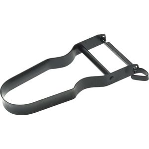 Excellent Houseware Kook/keuken gerei - schilmes/dunschiller - zwart - RVS - 11 x 5 cm