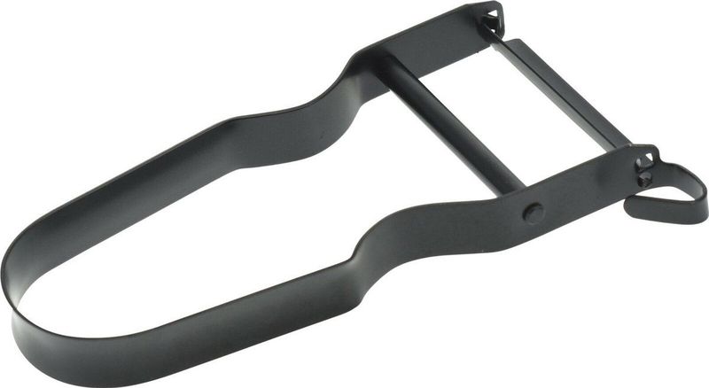 Excellent Houseware Kook/keuken gerei - schilmes/dunschiller - zwart - RVS - 11 x 5 cm