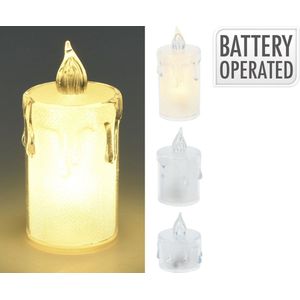 Z1 - LED Kaarsjes - Wit - Set van 3 Stuks - Kunststof