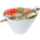 Excellent Houseware Ramen bowl - inclusief chopsticks - porselein - noodle kom set