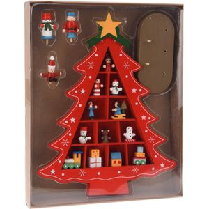 Retro kerstman met kerstboom, Vintage kerst ornament Kurt S. Adler
