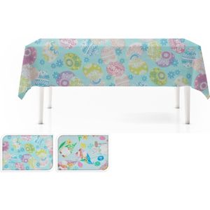 Excellent Houseware - Tafelkleed - Blauw - Flanel - 130x180cm