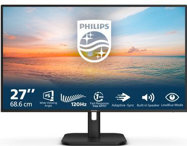 Philips 27E1N1200A/00 computer monitor 68,6 cm (27") 1920 x 1080 Pixels Full HD LCD Zwart