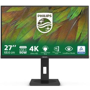 Philips - 3000 Series - Computer Monitor - Zwart - 68,6 cm (27") - 4K Ultra HD