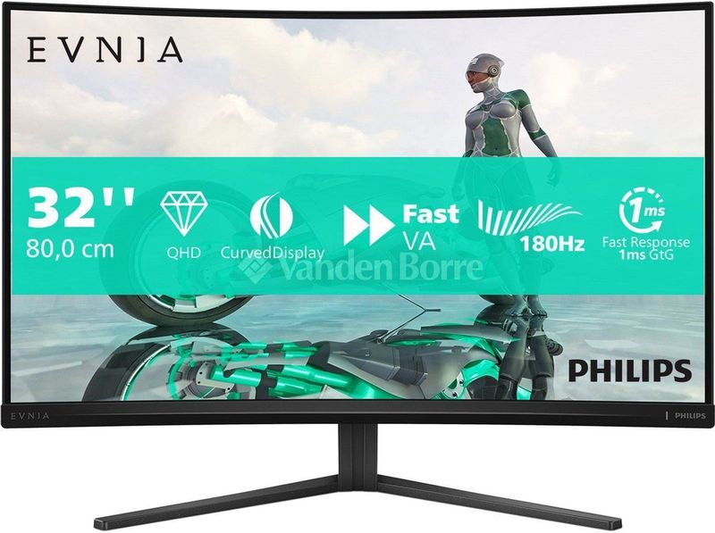 32" Philips Evnia 3000 - 2560x1440 - 180Hz - Fast VA - HDR10