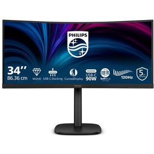 Philips - 3000 Series - Computer Monitor - Zwart - 34 inch - Wide Quad HD