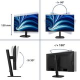 Philips 3000 series 27B2U3601/00 computer monitor 68,6 cm (27") 2560 x 1440 Pixels Quad HD LCD Zwart