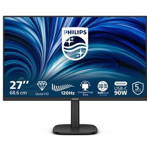 Philips 3000 series 27B2U3601/00 computer monitor 68,6 cm (27") 2560 x 1440 Pixels Quad HD LCD Zwart