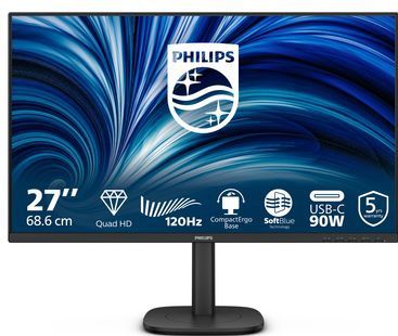 Philips 3000 series 27B2U3601/00 computer monitor 68,6 cm (27") 2560 x 1440 Pixels Quad HD LCD Zwart