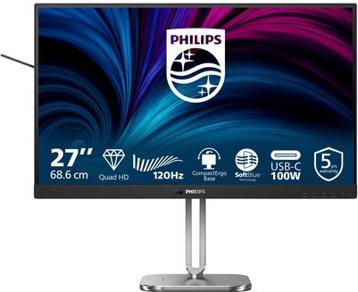 Philips 27B2U4601/00 computer monitor 68,6 cm (27") 2560 x 1440 Pixels Quad HD LCD Grijs