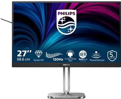 Philips - 4000 Series 27B2N4500/00 - Computer Monitor - Grijs - 68,6 cm - 2560 x 1440 Pixels - Quad HD - LCD