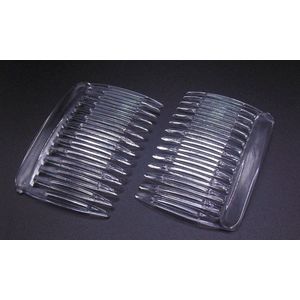 Haarkam-Zijkam transparant grof klein