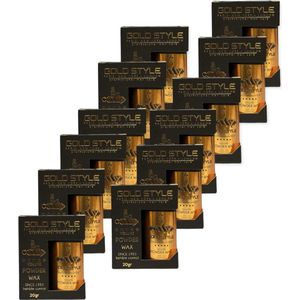 Gold style Powder Wax 12 stuks - Gold style - Haar, Haarstyling, Haarwax, Poeder Wax, Powder, Kappers - Kappers Wax - Wax - 240.gr