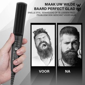 Baard Styler - Straightener - Draadloos - Ionische Mini Stijltang voor Mannen