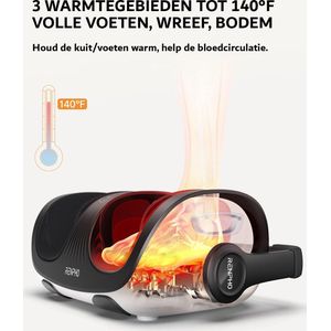 Massage Apparaat - Voet en Kuitmassage - Shiatsu - 3 Modi - Incl Afstandsbediening