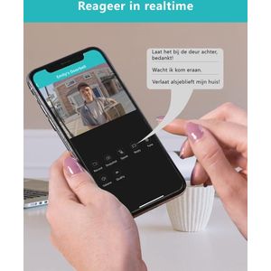 Deurbel - Draadloos - 2K UHD Camera - IP65 Waterdicht - 32GB - Wit