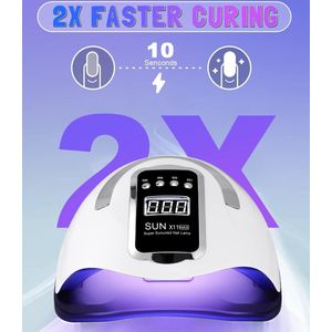Gellak - Uv Lamp - LCD-Scherm - 4 Timers - incl. 66 Lamp Kralen - Wit