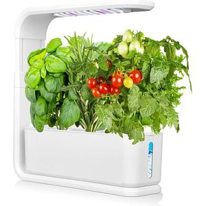 Kweekbak - Moestuin - Met LED Verlichting - Kweekset - 60 Groeilampen - 3 capsules - Keuken - Met Timer - Verstelbare Hoogte - Indoor garden - Zwart
