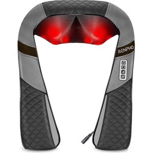 Shiatsu Massagekussen - Nekmassage Apparaat - Elektrische - Schouder en Nek - Voor Verlichting van Spierpijn / Diepe Weefsel Kneten en Ontspanning