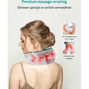 Shiatsu Massagekussen - Nekmassage Apparaat - Elektrische -Voor Nek - Voor Verlichting van Spierpijn / Diepe Weefsel Kneten en Ontspanning