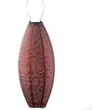 Lumiz Solar Buitenlamp - Buitenverlichting - Lampion - Solar Tuinverlichting - Paisley Long Oval - 20 cm - Koper