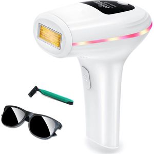 Ontharingsapparaat - IPL-ontharingsapparaat - 999,900 Lichte Impulsen ontharingslaser voor mannen en vrouwen - Duurzame Pijnloze IPL-laser ontharingsapparaat voor gezicht, oksels, armen, benen en lichaam