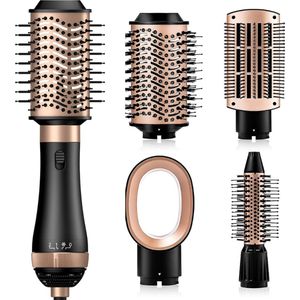 4-in-1 Ronde Borstelföhn/Föhnborstel: Droog, Stijl, Volume en Krul met deze Complete Haarstyler Set