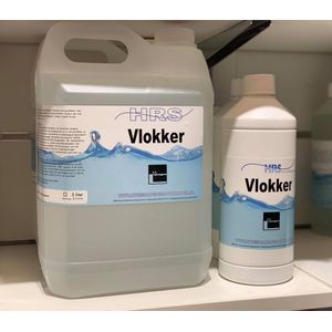 Vlokker - HRS - Zwembad - Onderhoud - Vuil verwijderen - Helder Water - Bind Vuil - 5 liter - Zwembadwater - Onderhoudsmiddel - Vloeibaar - Helder water