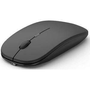 draadloze stille oplaadbare muis voor Laptop Computer PC, 1600 DPI 4 Aanpassingsniveaus Slanke Mini Geruisloze Draadloze Muis, 10m Remote Range 2.4G Muizen voor Windows, MAC OS & Linux/Home/Office-