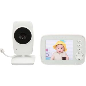 babytelefoon 3,2-inch babymonitor 2,4 GHz babycamera met LCD nachtzichtcamera HD digitale video & bidirectionele intercom-functie