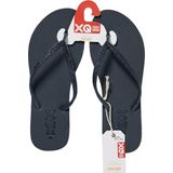 XQ - Xq Dames Teenslippers - Donker - Glitters - Waterbestendig