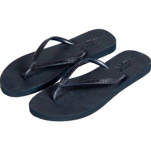 XQ - Xq Dames Teenslippers - Donker - Glitters - Waterbestendig