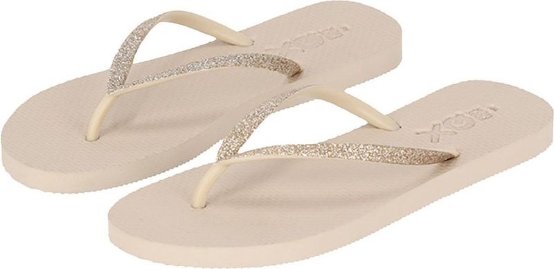 XQ - Dames Teenslippers - Beige - Glitters