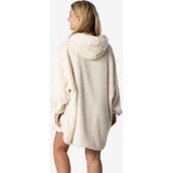 Dames Huggle Fleece Hoodie Loungewear Incl Capuchon Creme