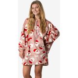 Dames Huggle Fleece Hoodie - Roze - Fleece - Inclusief Capuchon