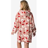 Dames Huggle Fleece Hoodie - Roze - Fleece - Inclusief Capuchon