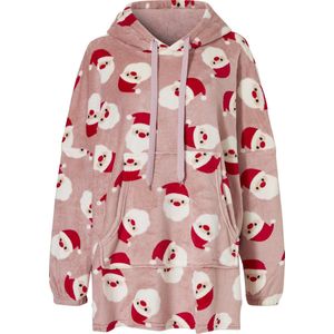 Dames Huggle Fleece Hoodie - Roze - Fleece - Inclusief Capuchon