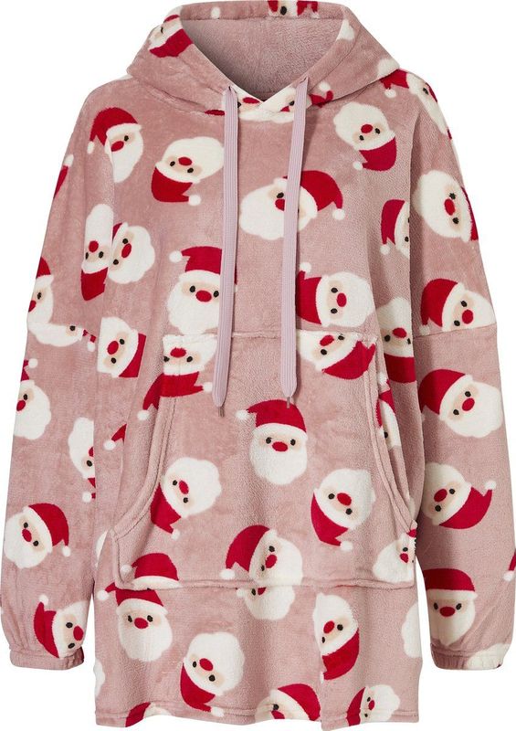 Dames Huggle Fleece Hoodie - Roze - Fleece - Inclusief Capuchon