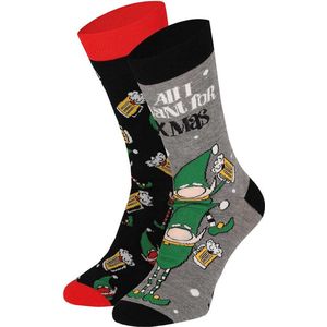 Apollo - Foute Kerstsokken - 2-Pack - Multi - Katoen