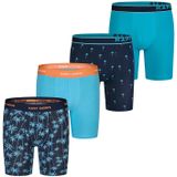 Happy Shorts - 3-Pack - Boxershorts - Blauw/Groen/Oranje - 95% Katoen, 5% Elastaan
